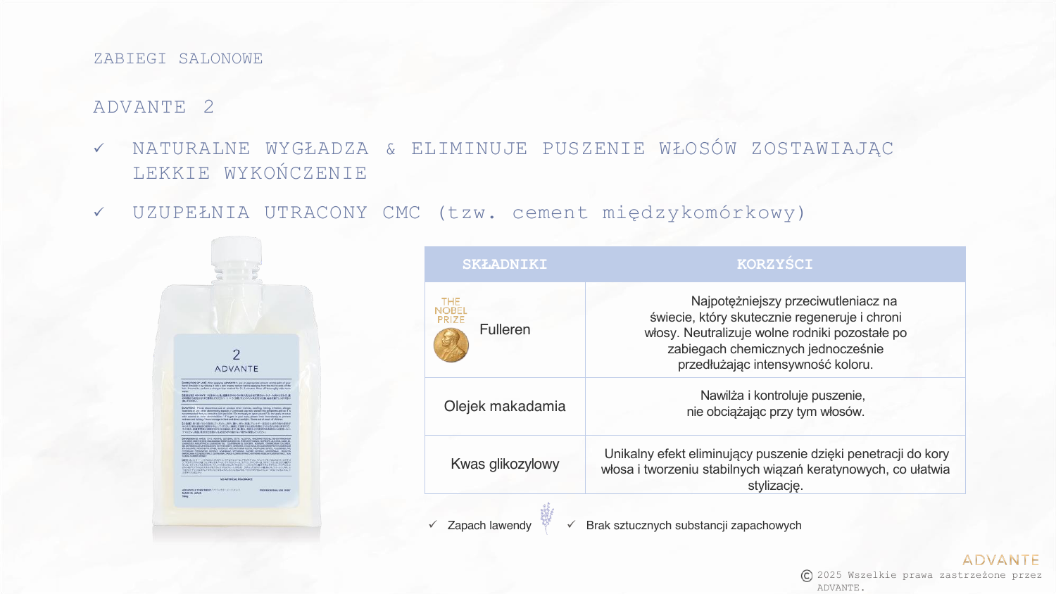 ADVANTE 2 – wygładzenie i ochrona