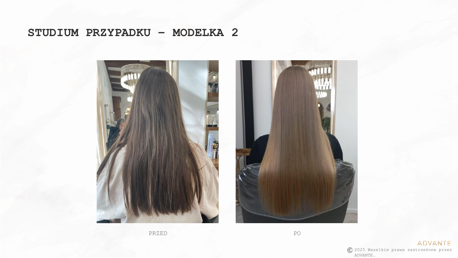 Przed i po – Modelka 2